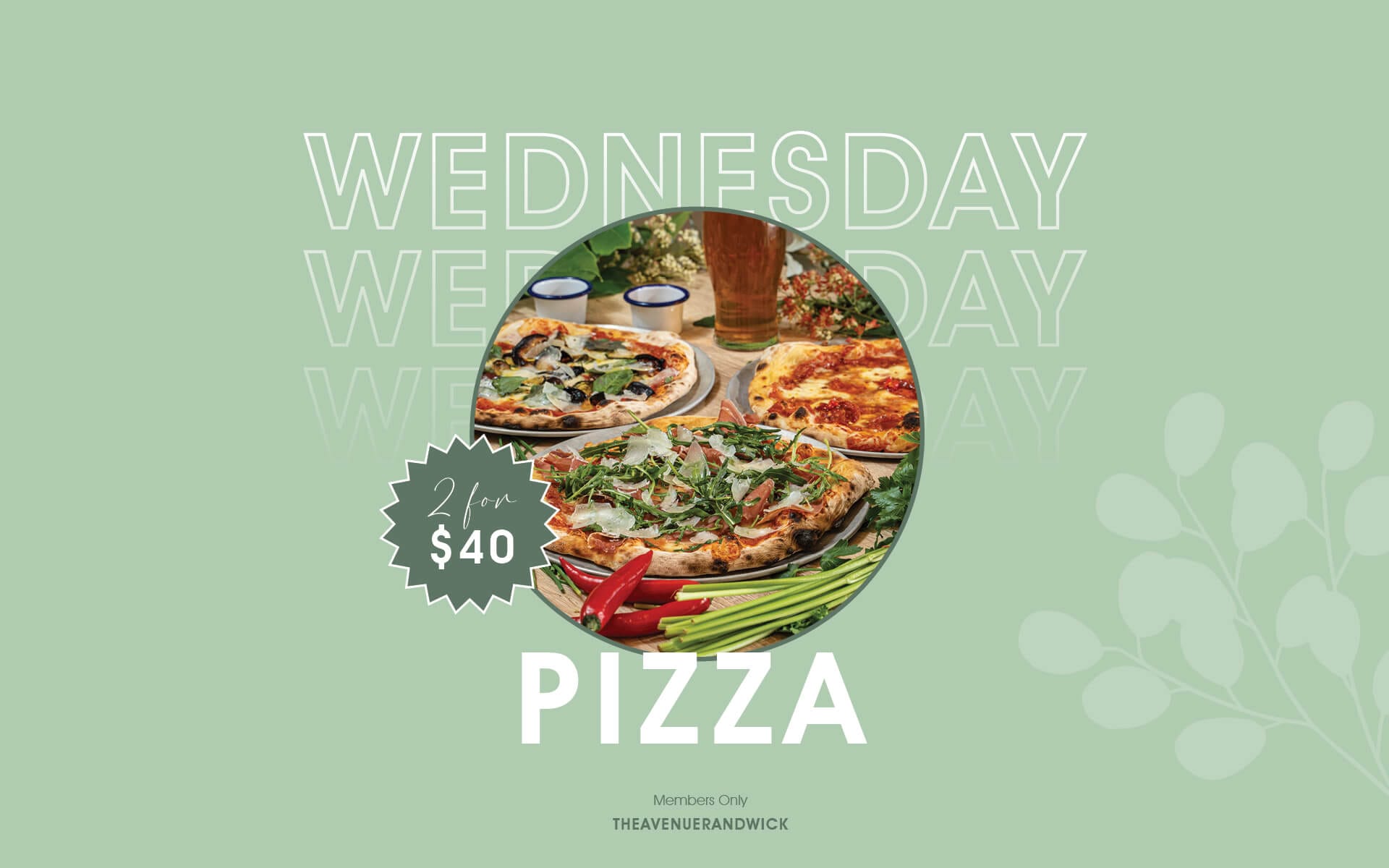 Wednesday Pizza The Avenue Randwick