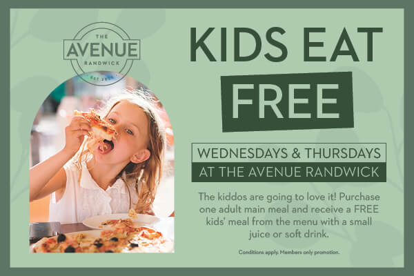 KIDS EAT FREE ON WEDNESDAYS AND THURSDAYS @ THE AVENUE!